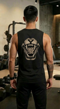 LEON Men’s Sleeveless Printed Cotton Workout Gym Vest