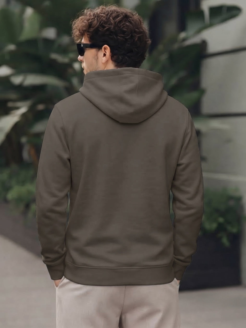 Solid Kangaroo Pocket Pullover Fullsleeve Hoodie Leon Clothing