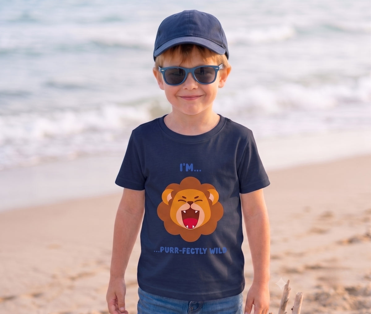 Lion Roar Printed Half Sleeve Kids T-Shirt
