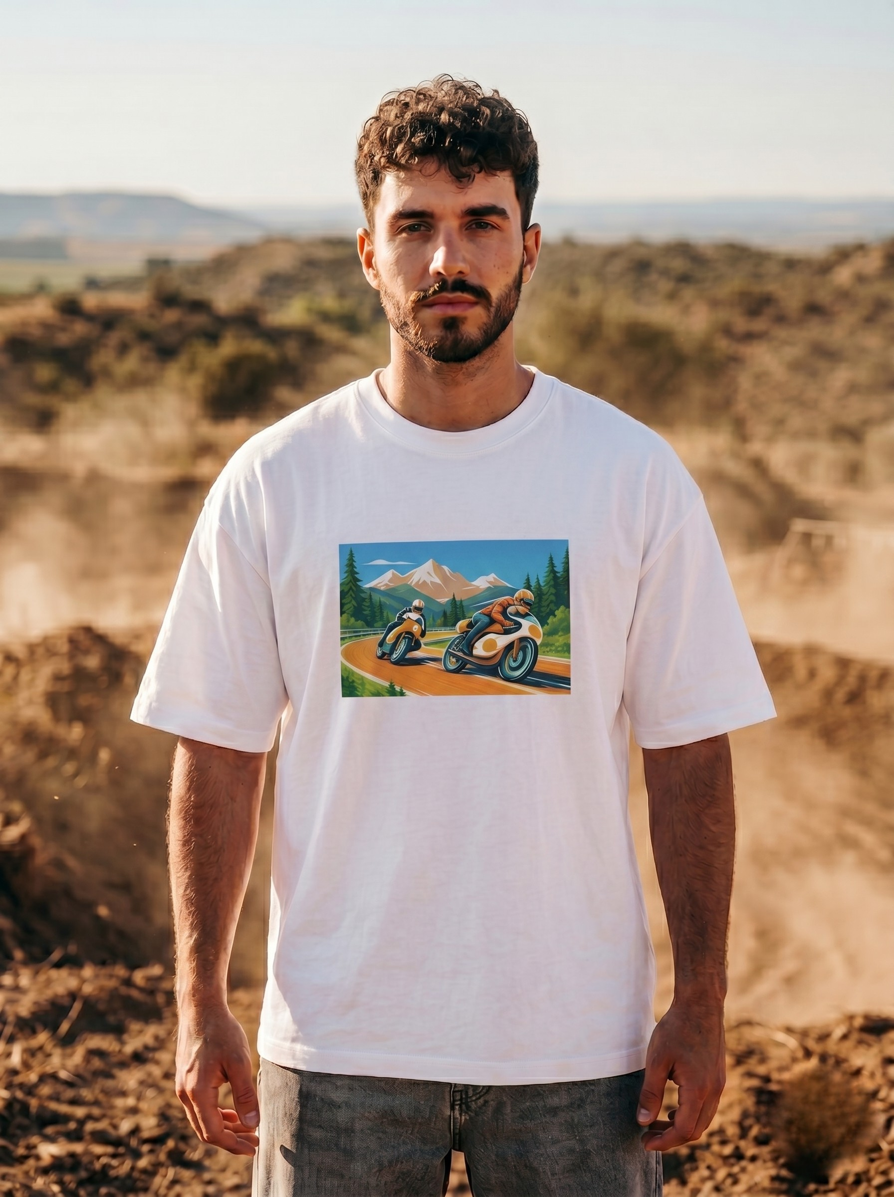 LEON Mountain Rider Print T-Shirt