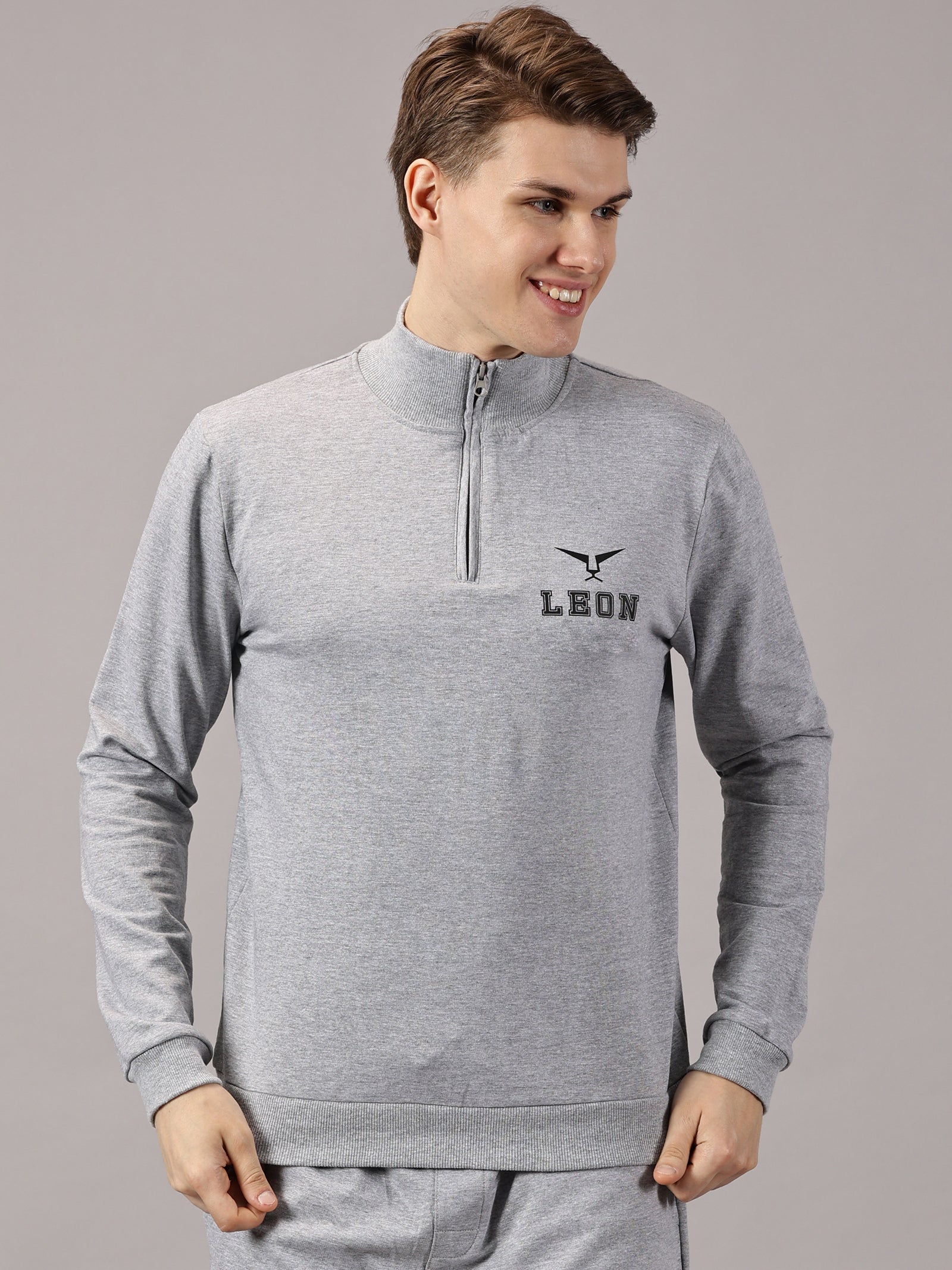High Neck Half Zipper Sports Hoodie