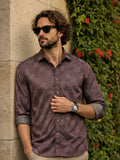Prime Wine Patterened Full Sleeve Shirt LEON