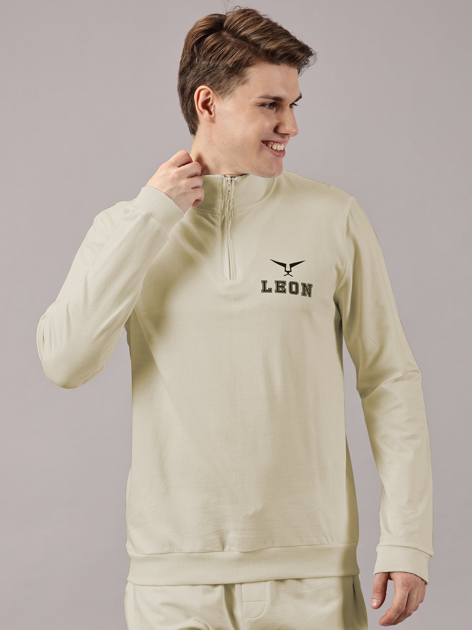 High Neck Half Zipper Sports Hoodie