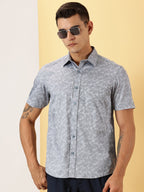 Leaf Printed Half Sleeve Shirt