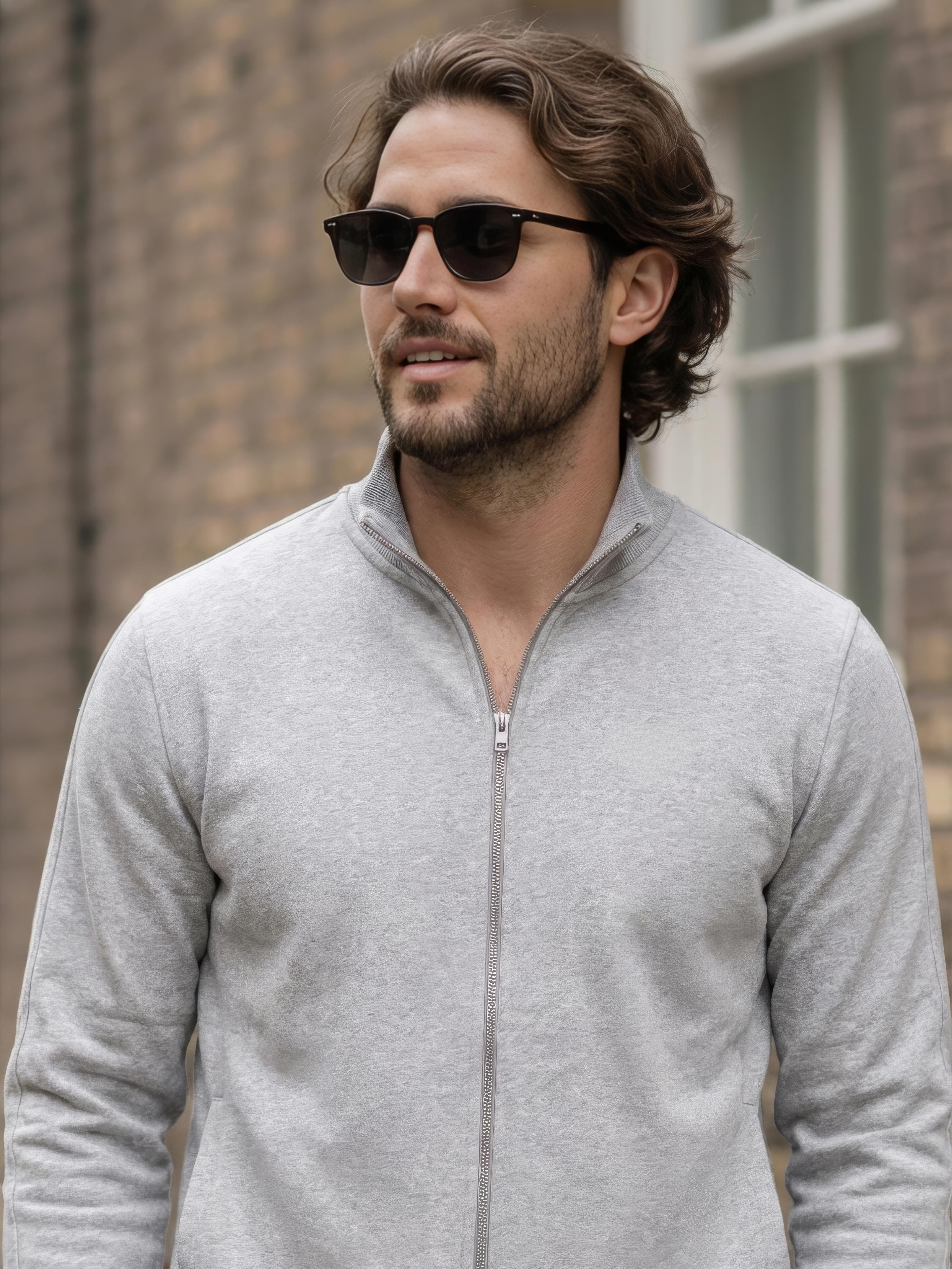 High Neck Half Zipper Sweatshirt