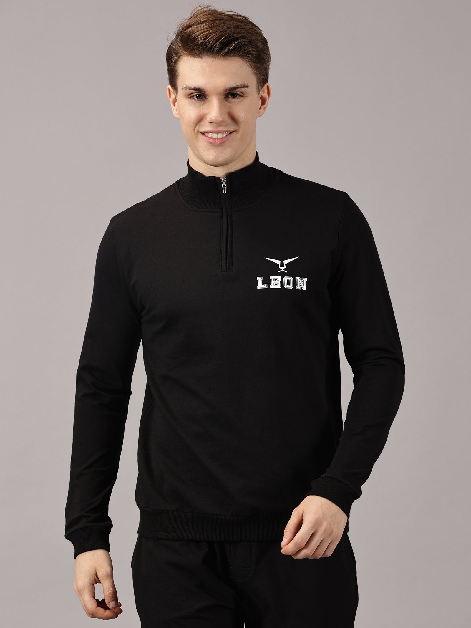 High Neck Half Zipper Sports Hoodie