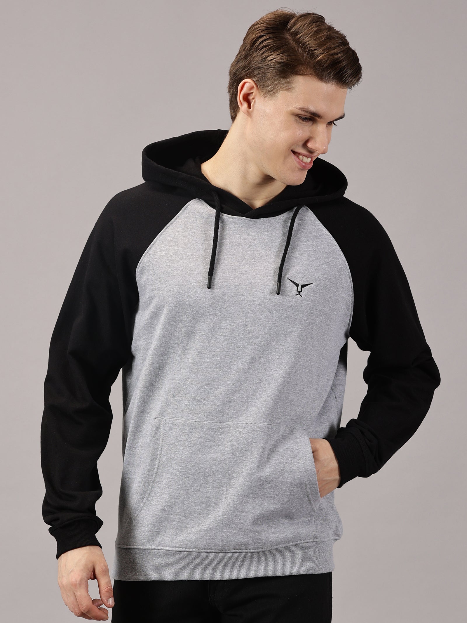 Raglan Sleeve Pullover Hoodie