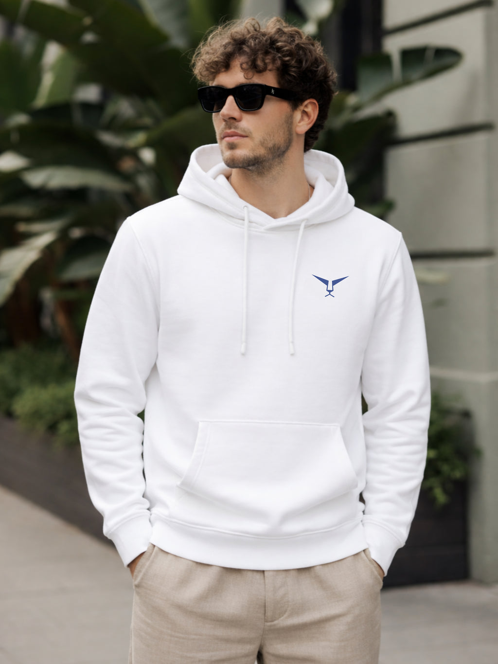 Solid Pullover  Hoodie