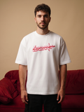 LEON Men's Oversized Leon Star Pink Printed T-Shirt LEON