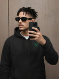 Solid Full Sleeve Zipper Hoodie Leon Clothing