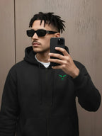 Solid Full Sleeve Zipper Hoodie Leon Clothing