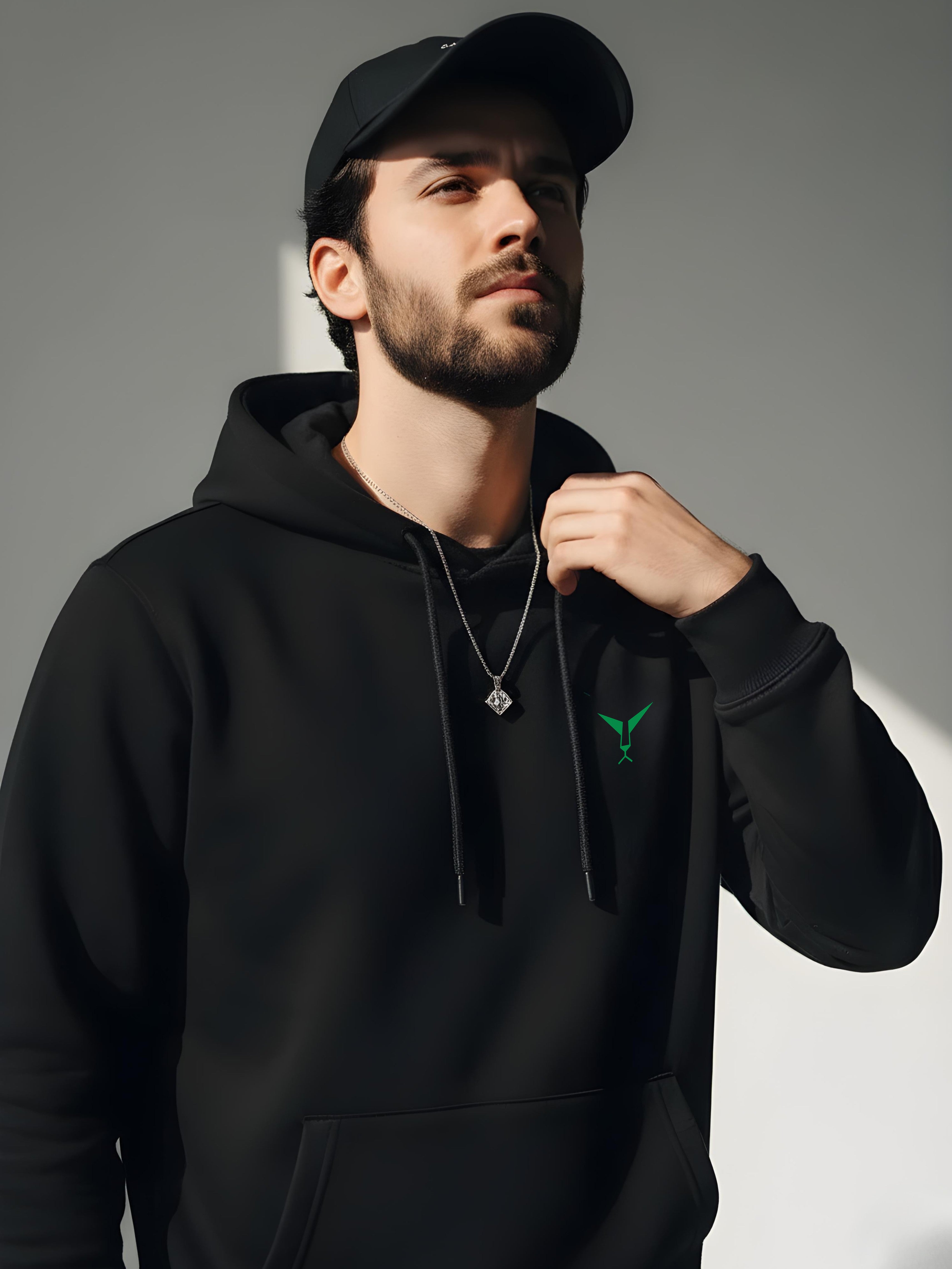 Solid Pullover  Hoodie