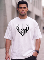LEON Men's Oversized Gothic Printed T-Shirt LEON