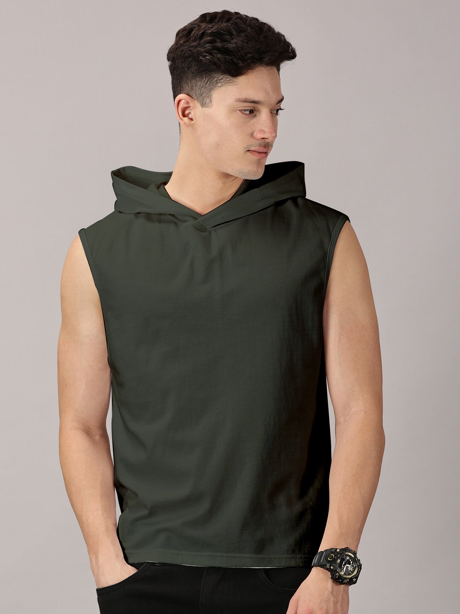 Strive Hooded Sleeveless Tshirt Vest