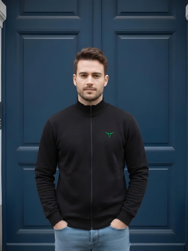 High Neck Full Zipper Sweatshirt