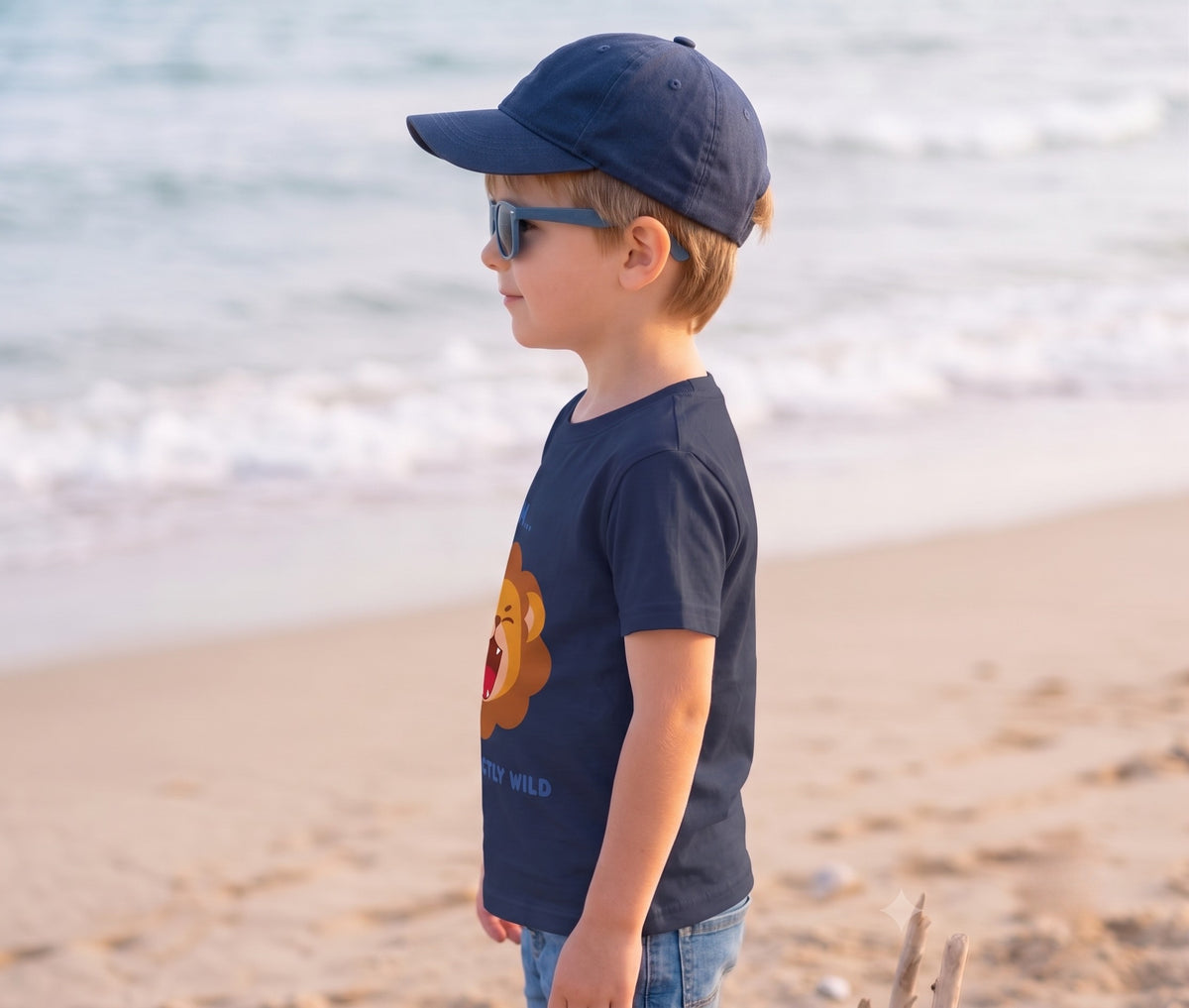 Lion Roar Printed Half Sleeve Kids Printed T-Shirt