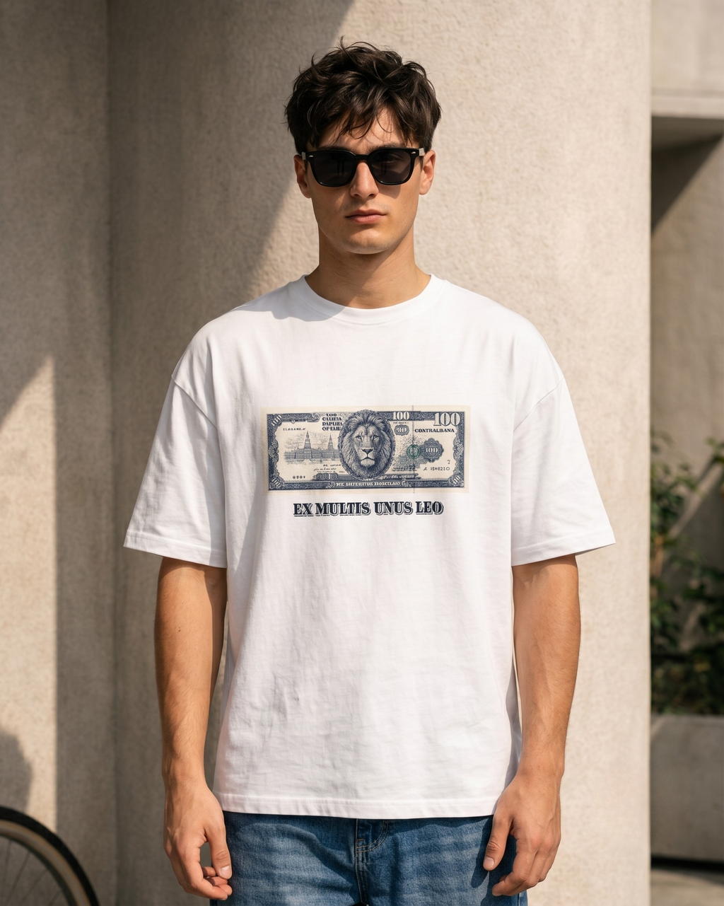 LEON Men’s Currency Printed T-Shirt