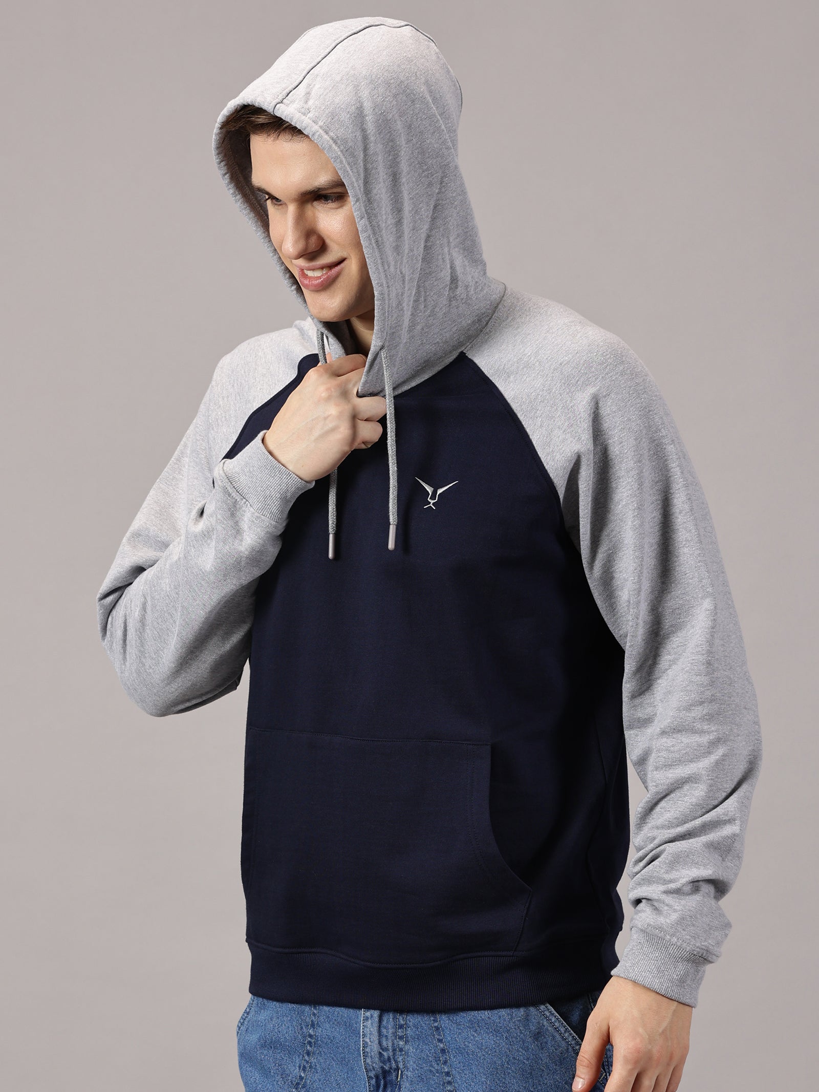 Raglan Sleeve Pullover Hoodie