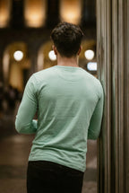 Henley Neck Full Sleeve T-Shirt