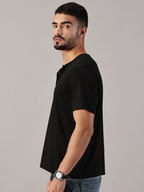 Henley Neck  Half Sleeve T-Shirt
