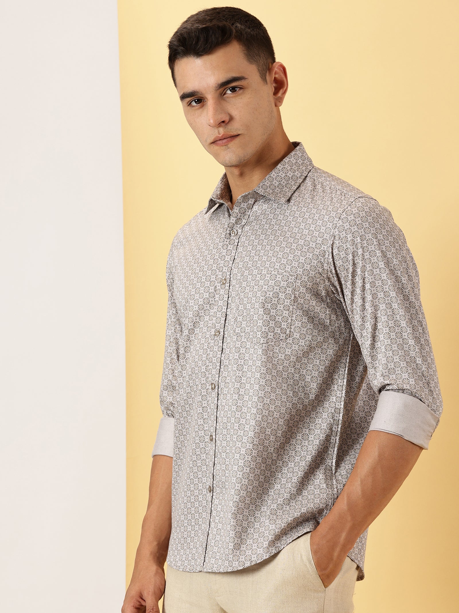 Floral Printed Full Sleeve Shirt