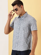 Leaf Printed Half Sleeve Shirt