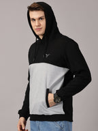 Color Block Cut & Sew Full Sleeve Pullover Hoodie