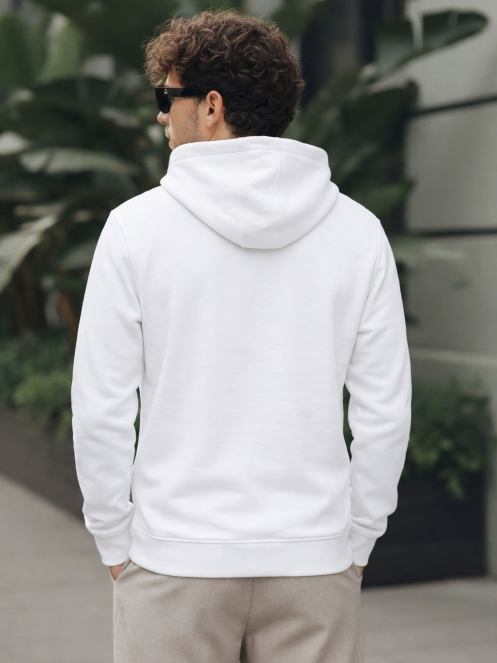 Solid Pullover  Hoodie