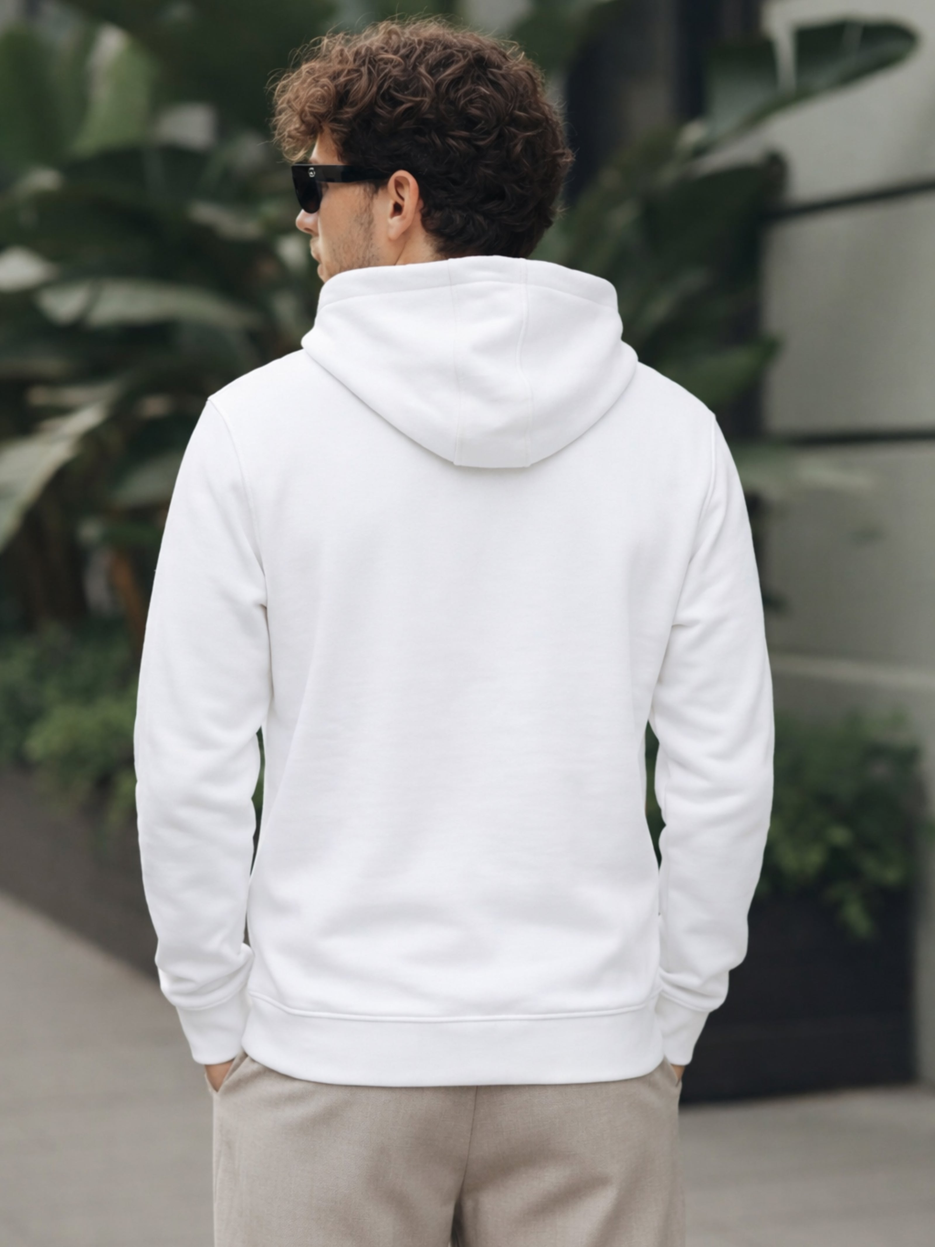 Solid Pullover  Hoodie