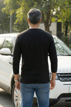 Henley Neck Full Sleeve T-Shirt