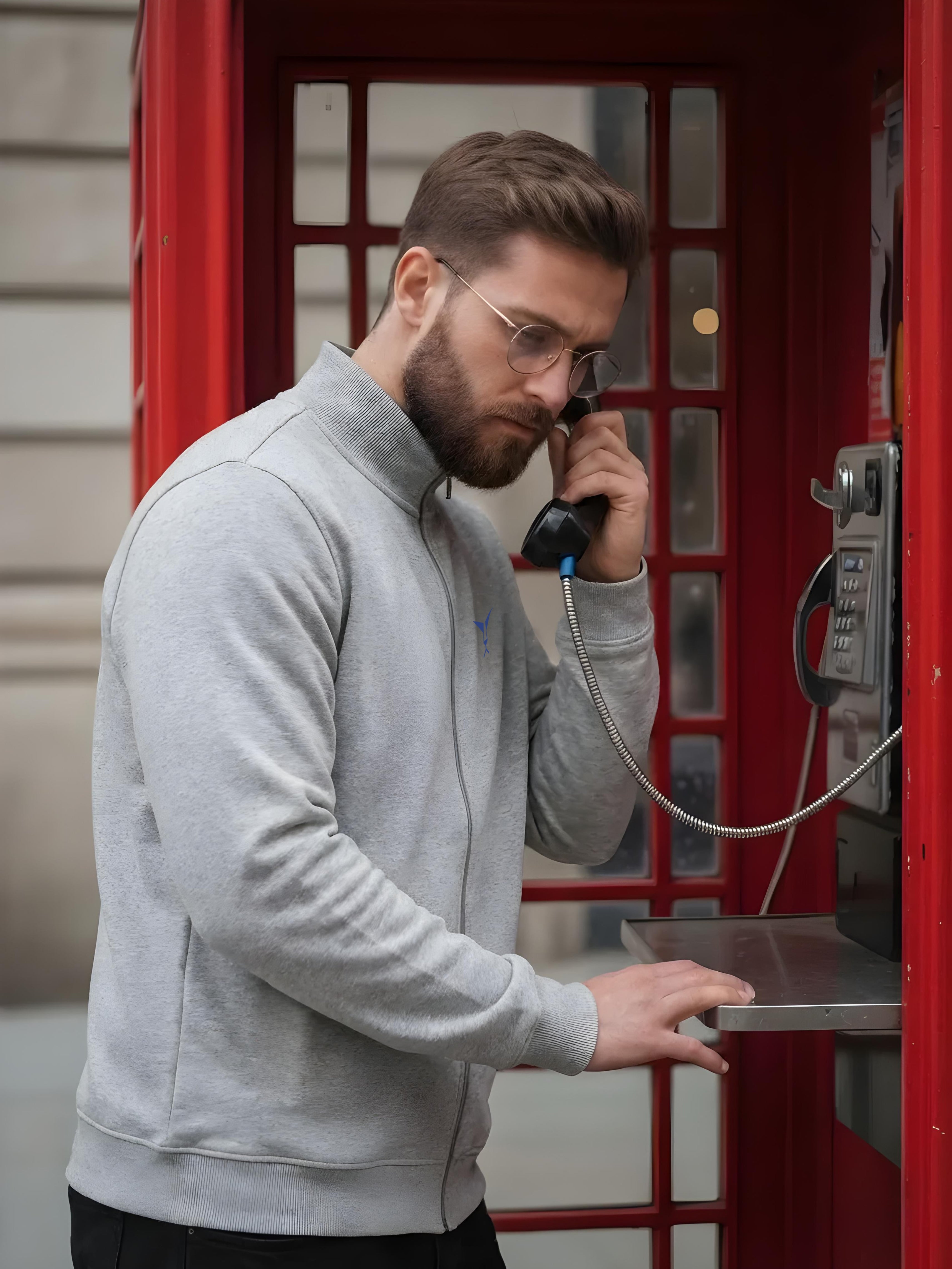 High Neck Full Zipper Sweatshirt