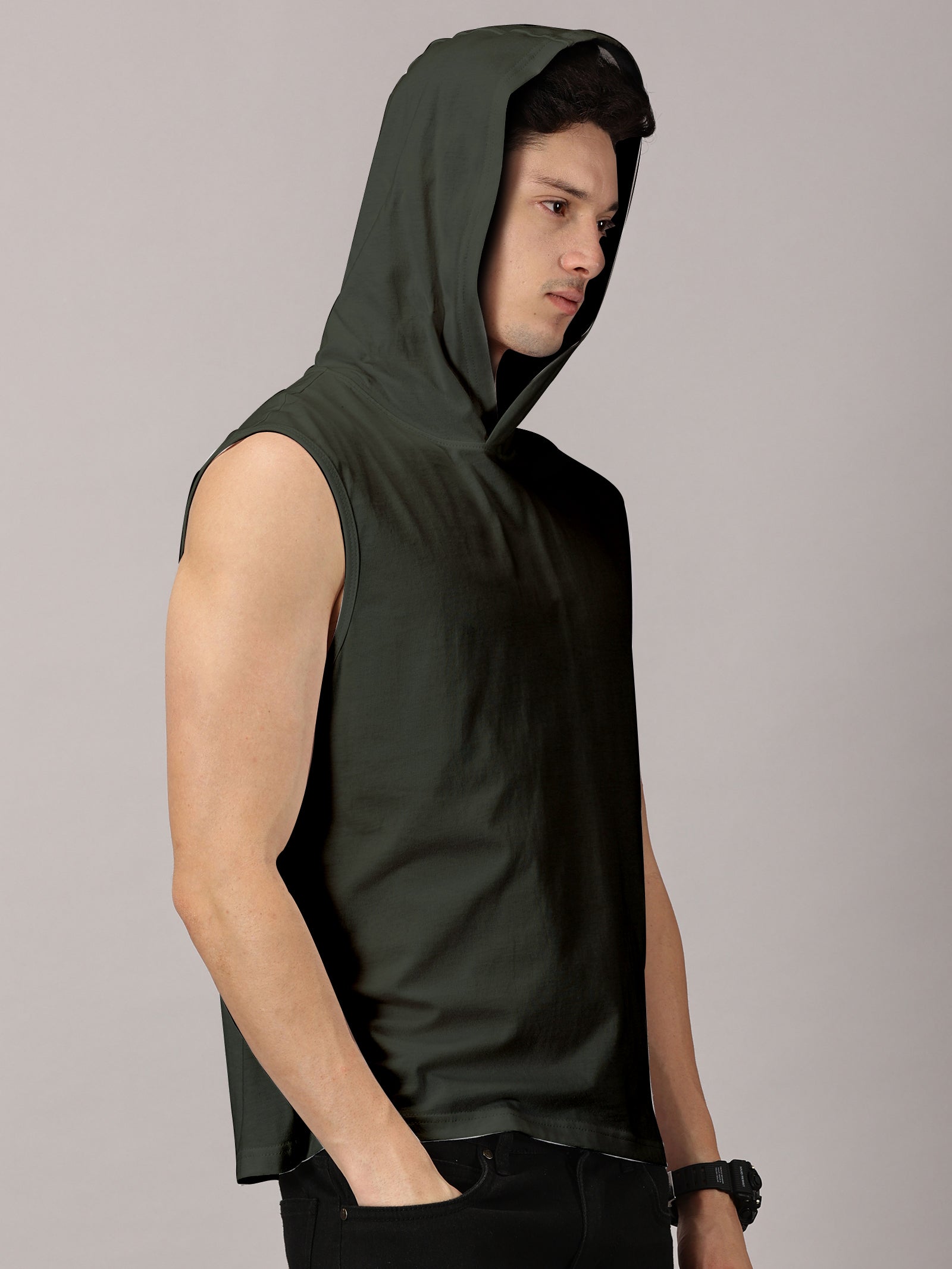 Strive Hooded Sleeveless Tshirt Vest