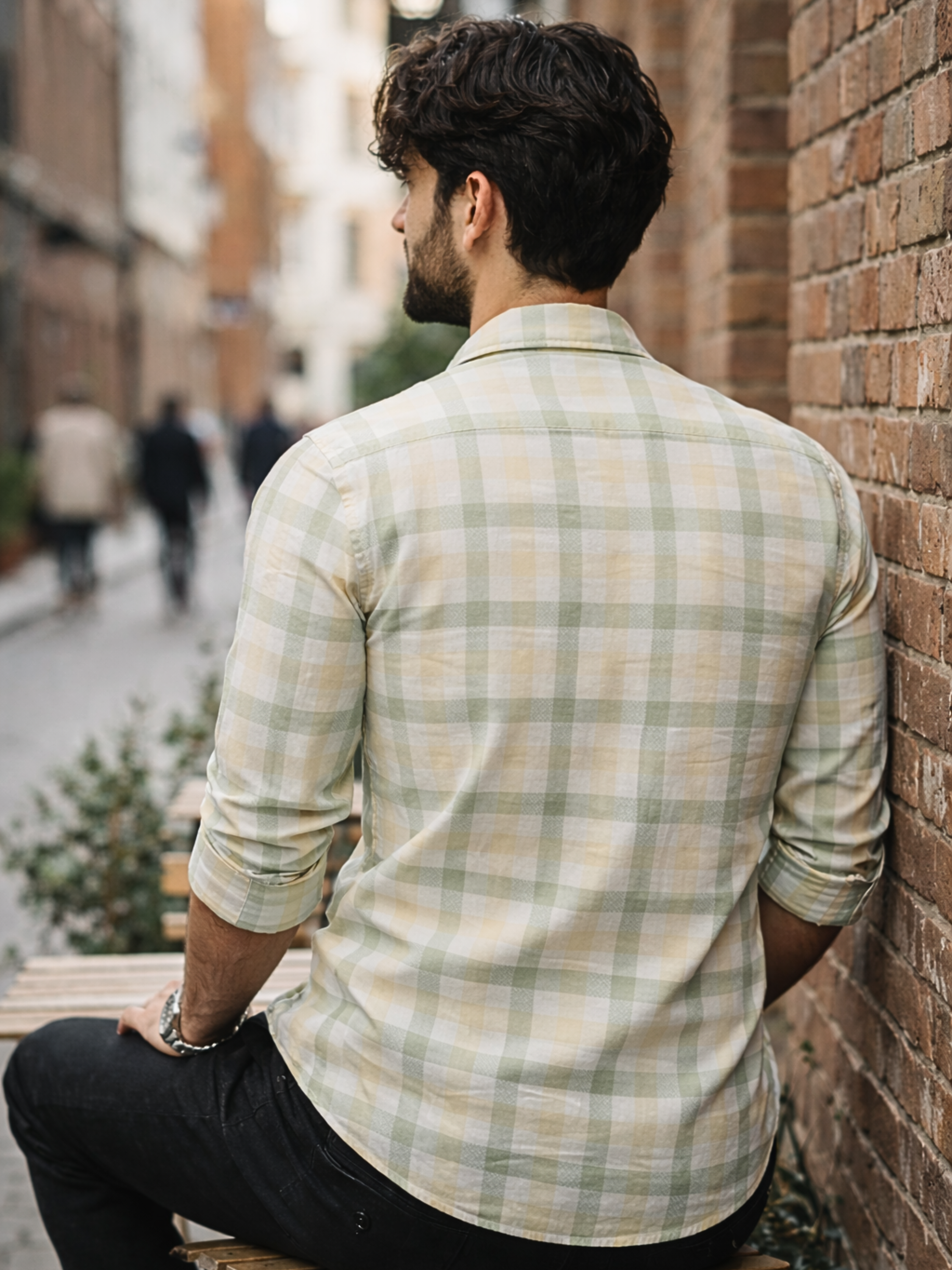Prime Pastel Green Checkered Full Sleeve Shirt