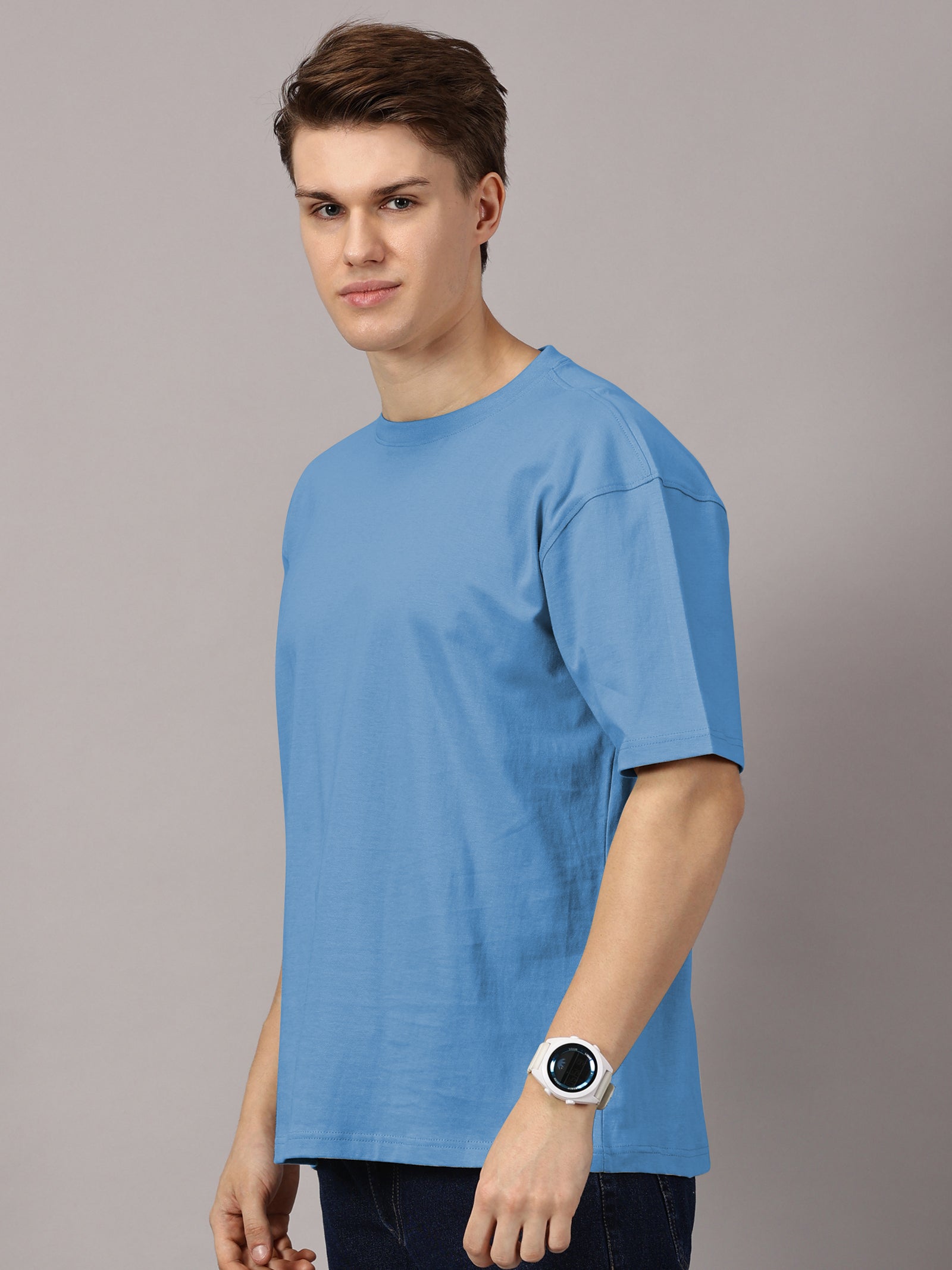 Fearless Printed Oversized Drop Shoulder T-Shirt