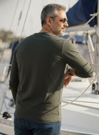 Henley Neck Full Sleeve T-Shirt