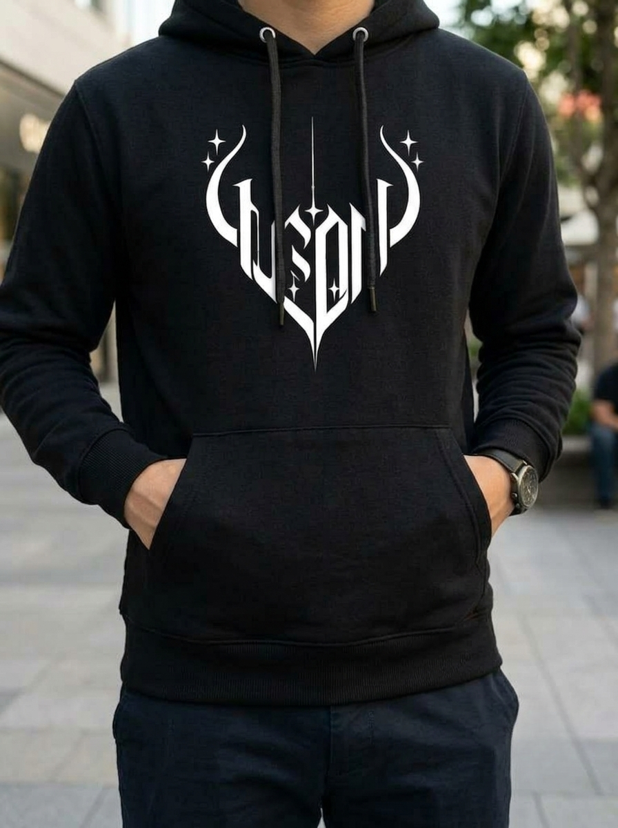 Leon Gotheic Printed Full Sleeve Pullover Hoodie