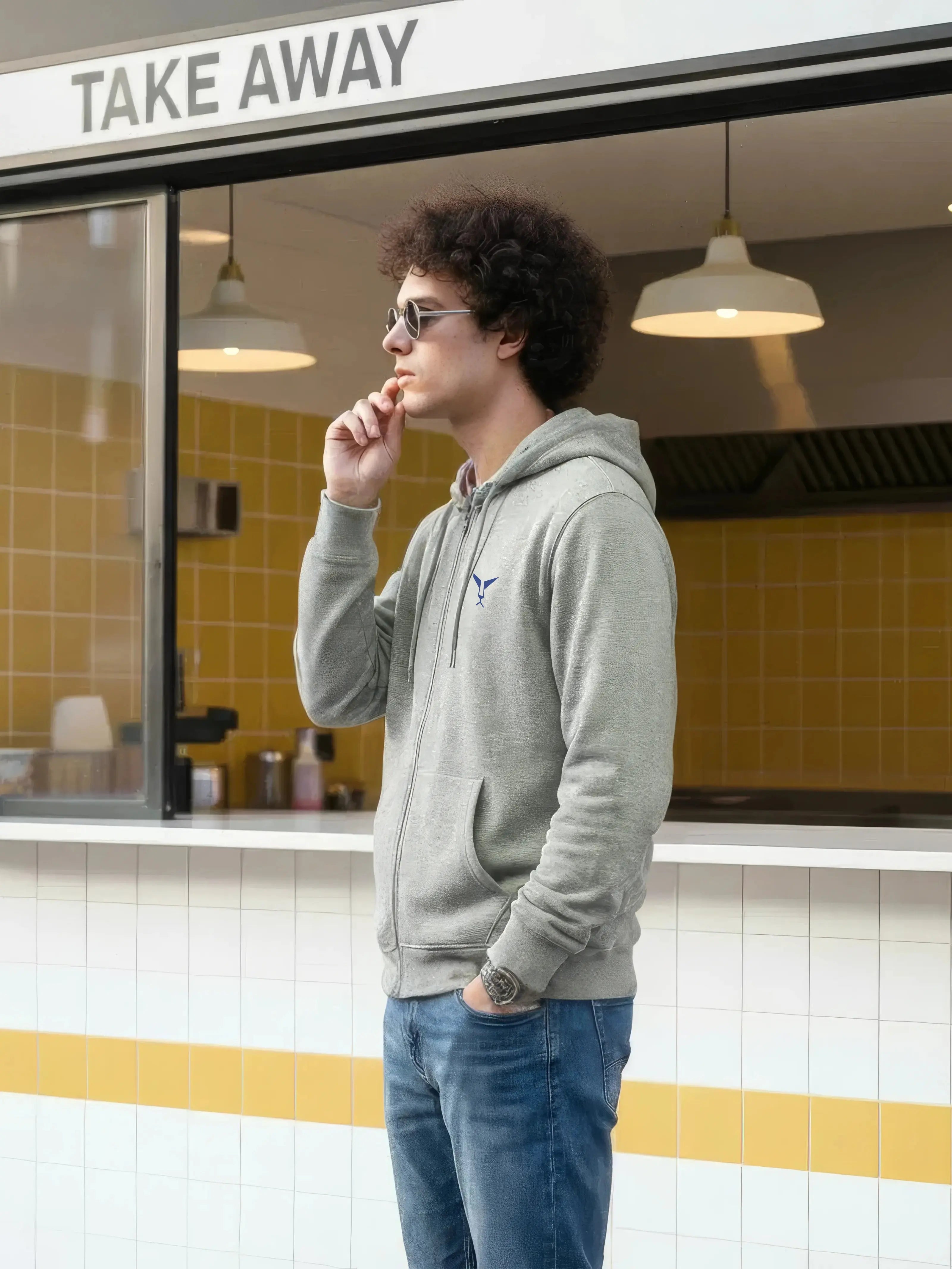 Solid Full Sleeve Zipper Hoodie Leon Clothing