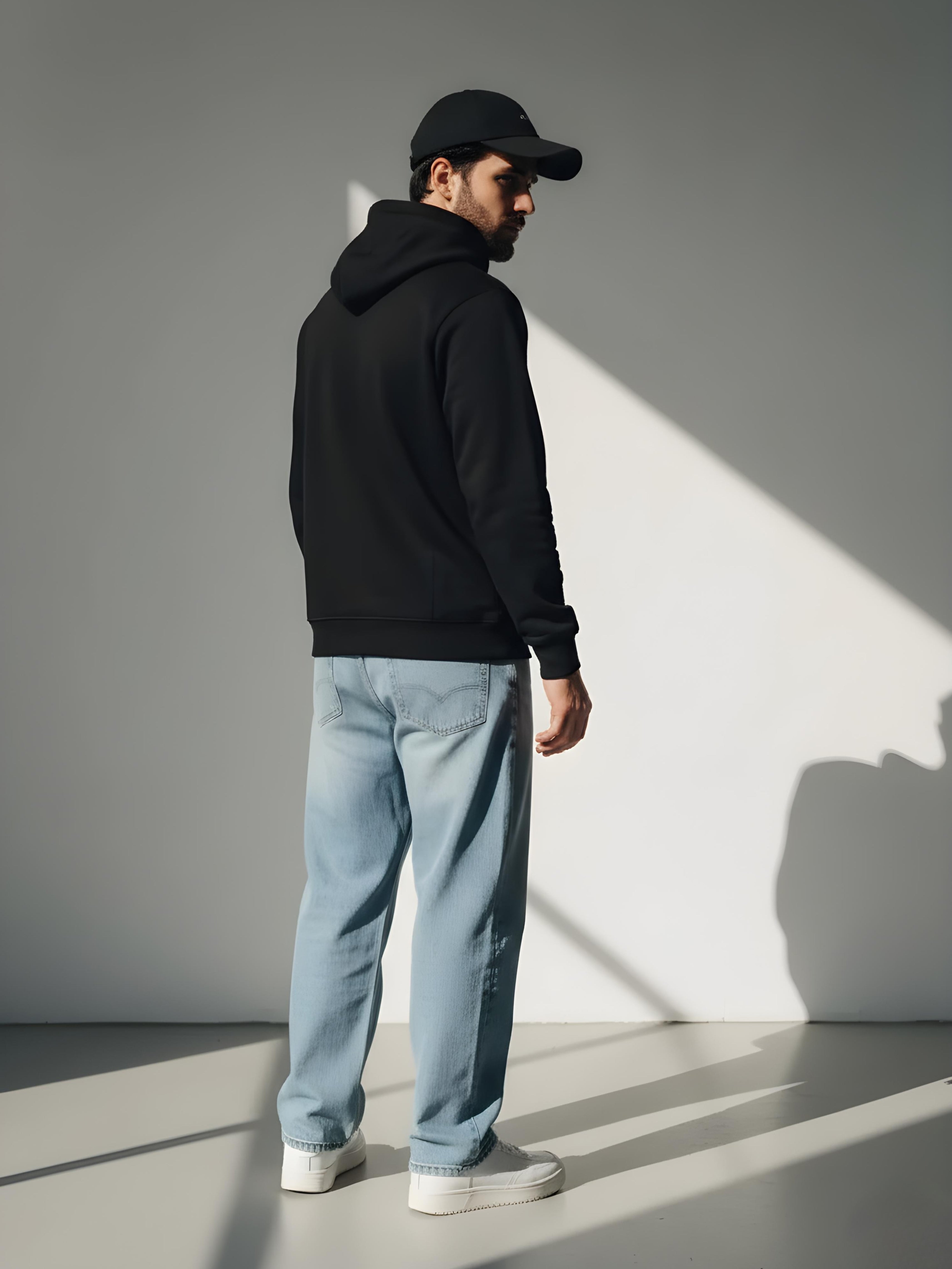 Solid Pullover  Hoodie