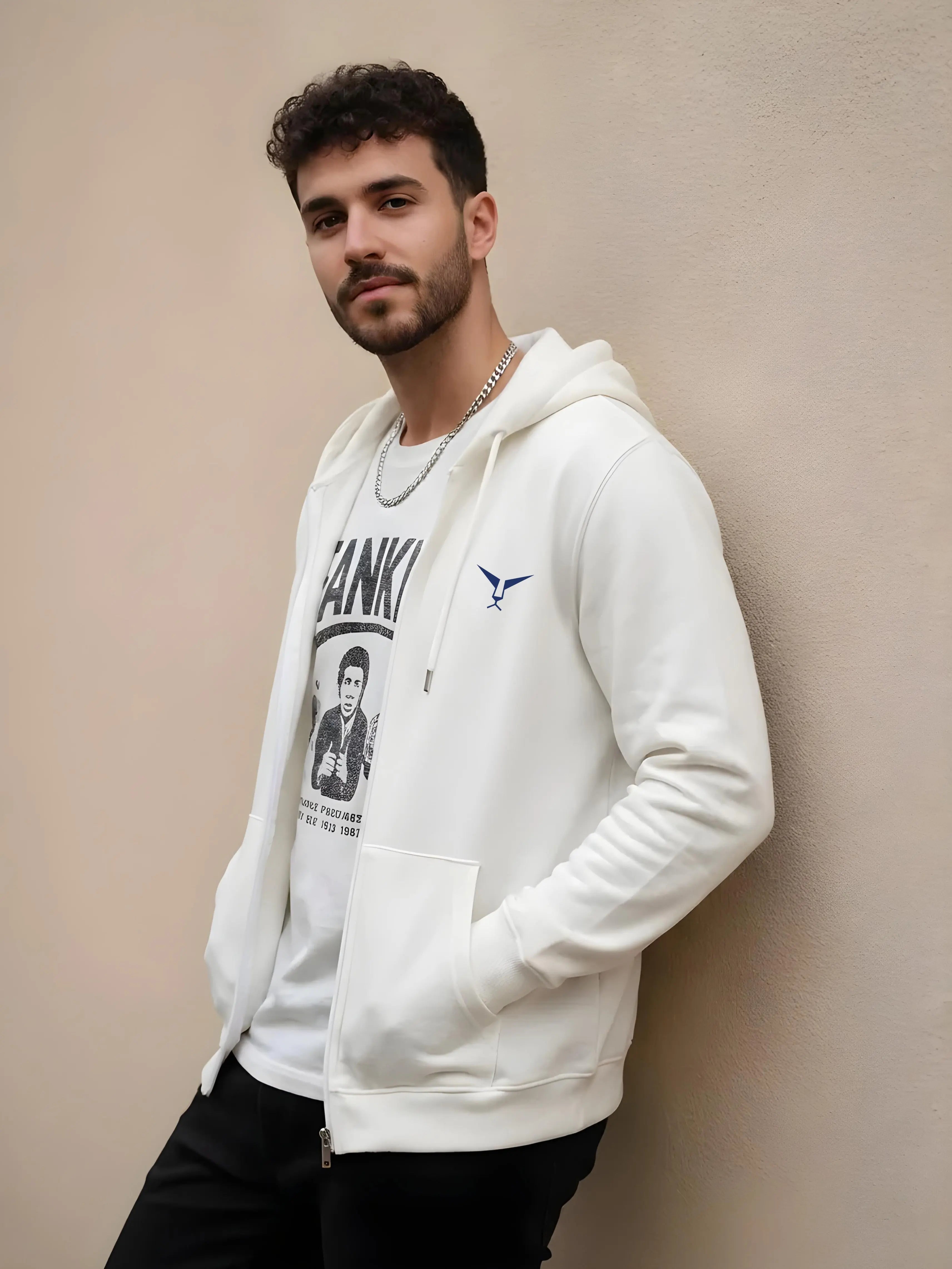 Solid Full Sleeve Zipper Hoodie Leon Clothing