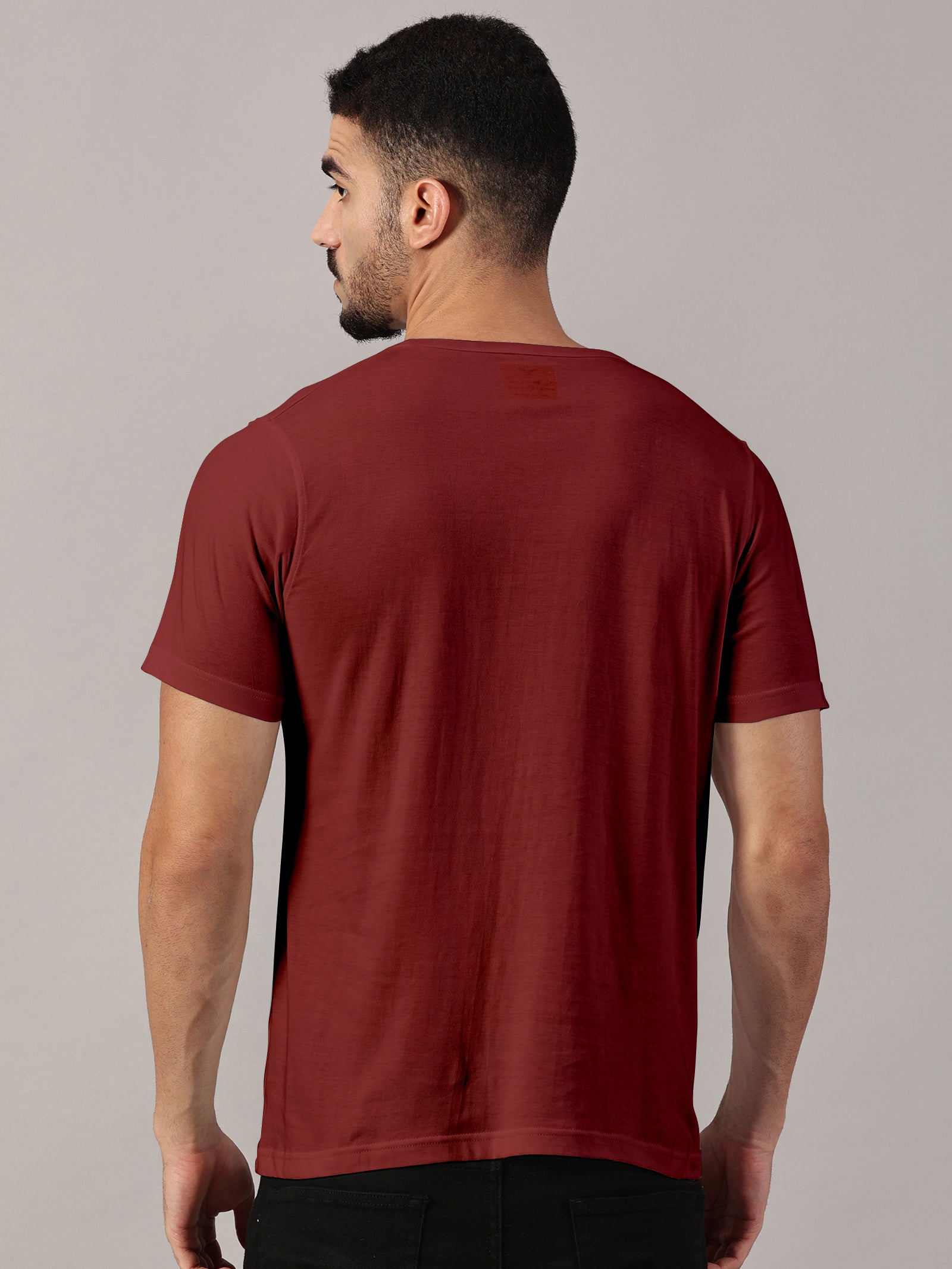 Henley Neck  Half Sleeve T-Shirt