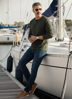 Henley Neck Full Sleeve T-Shirt