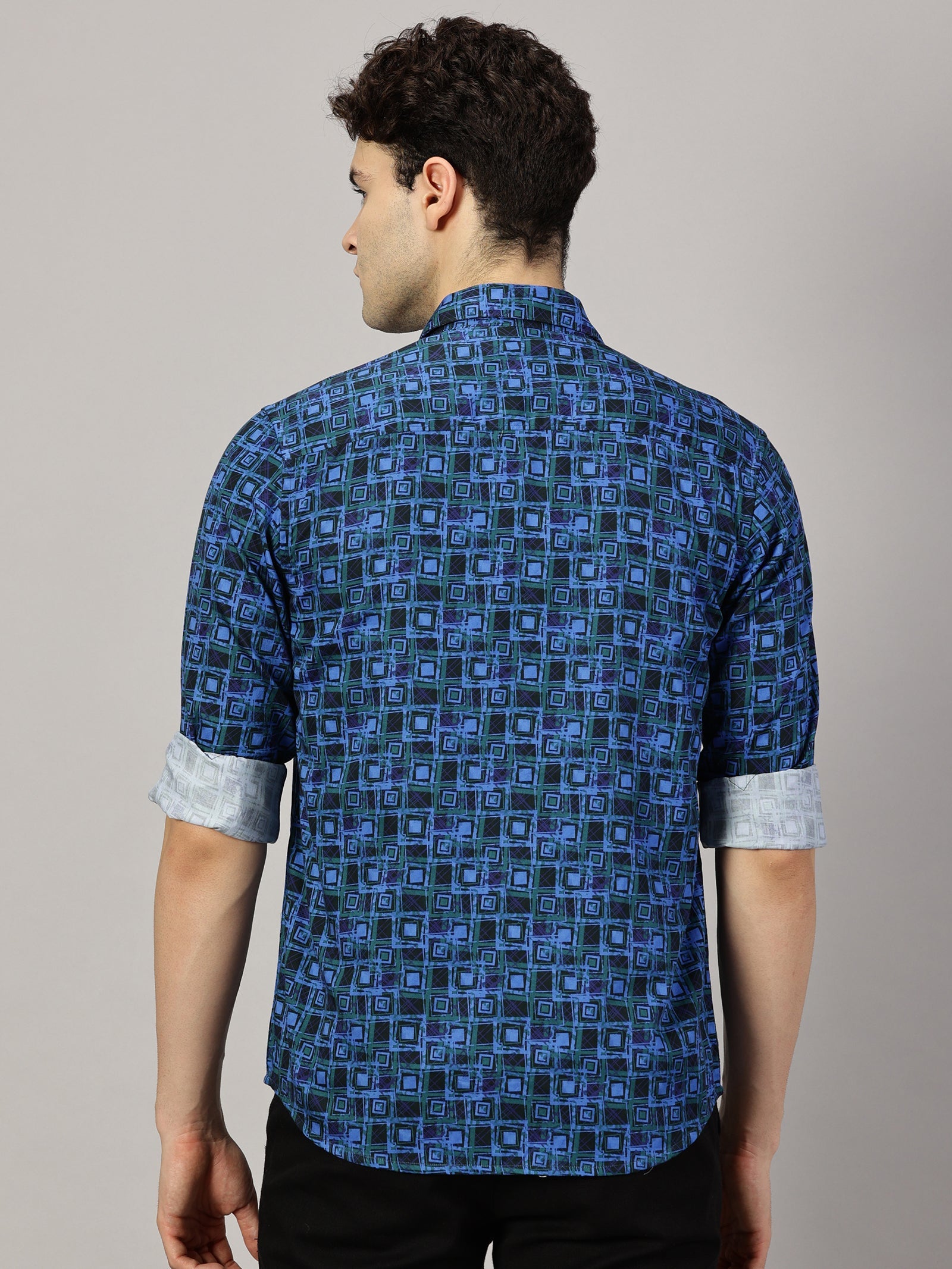 Geometric Printed Full Sleeve Shirt