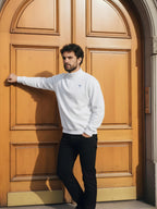 High Neck Half Zipper Sweatshirt