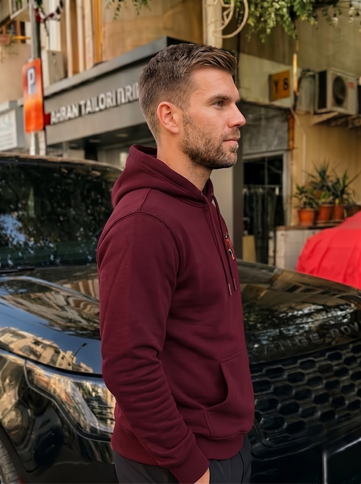 Dragon Printed Full Sleeve Pullover Hoodie LEON