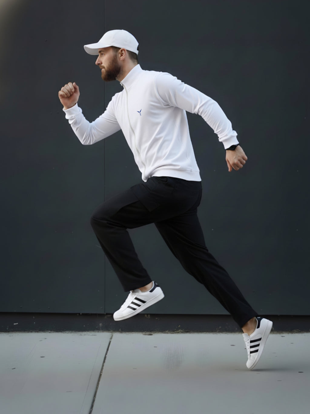 High Neck Full Zipper Sweatshirt