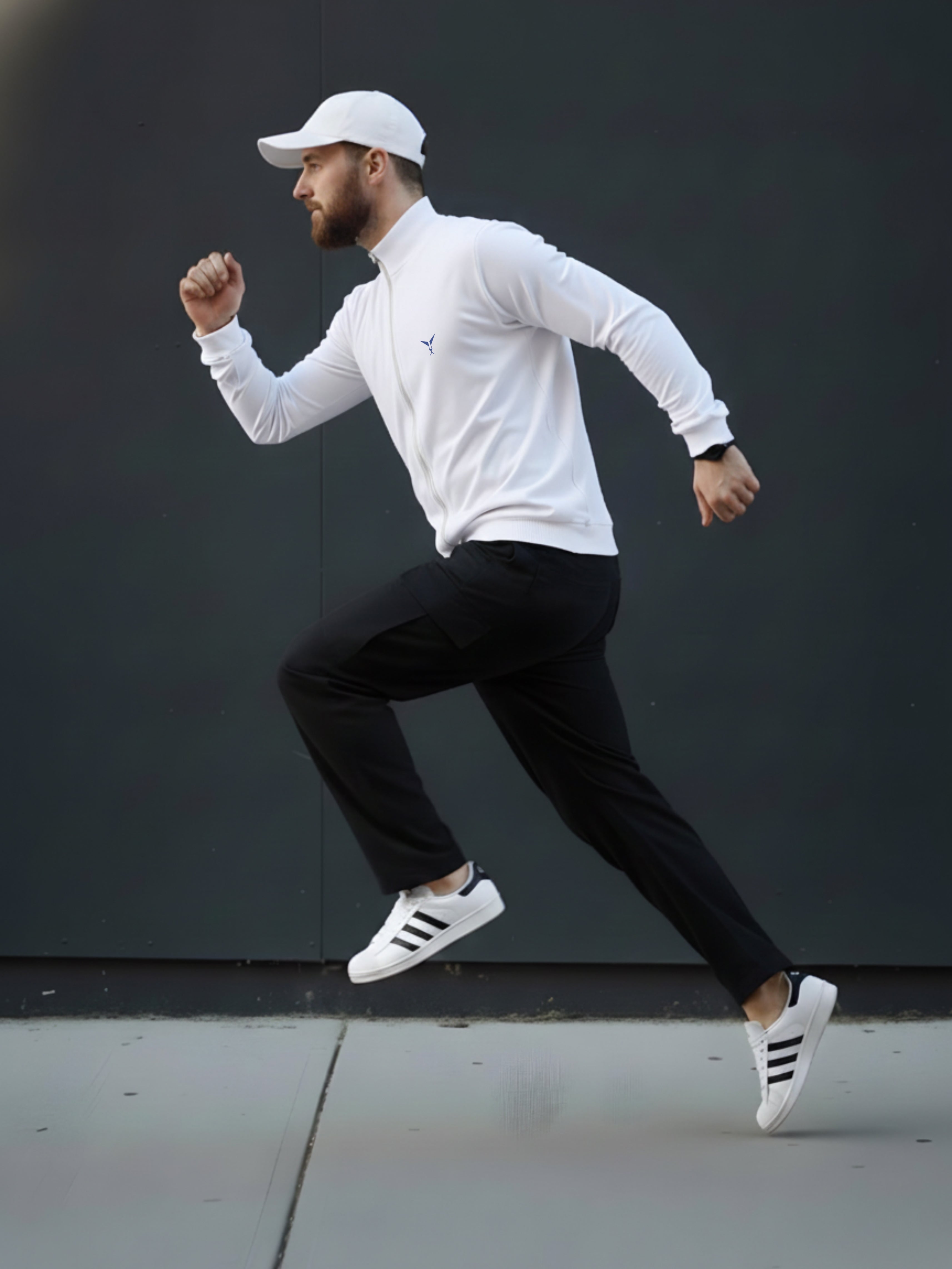 High Neck Full Zipper Sweatshirt