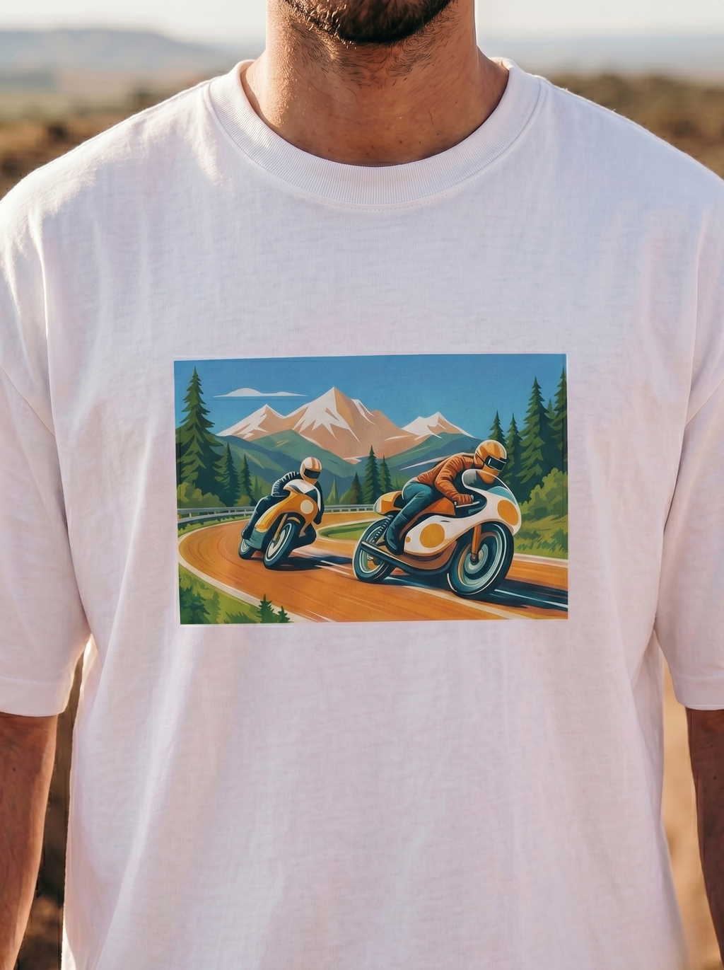 LEON Mountain Rider Print T-Shirt