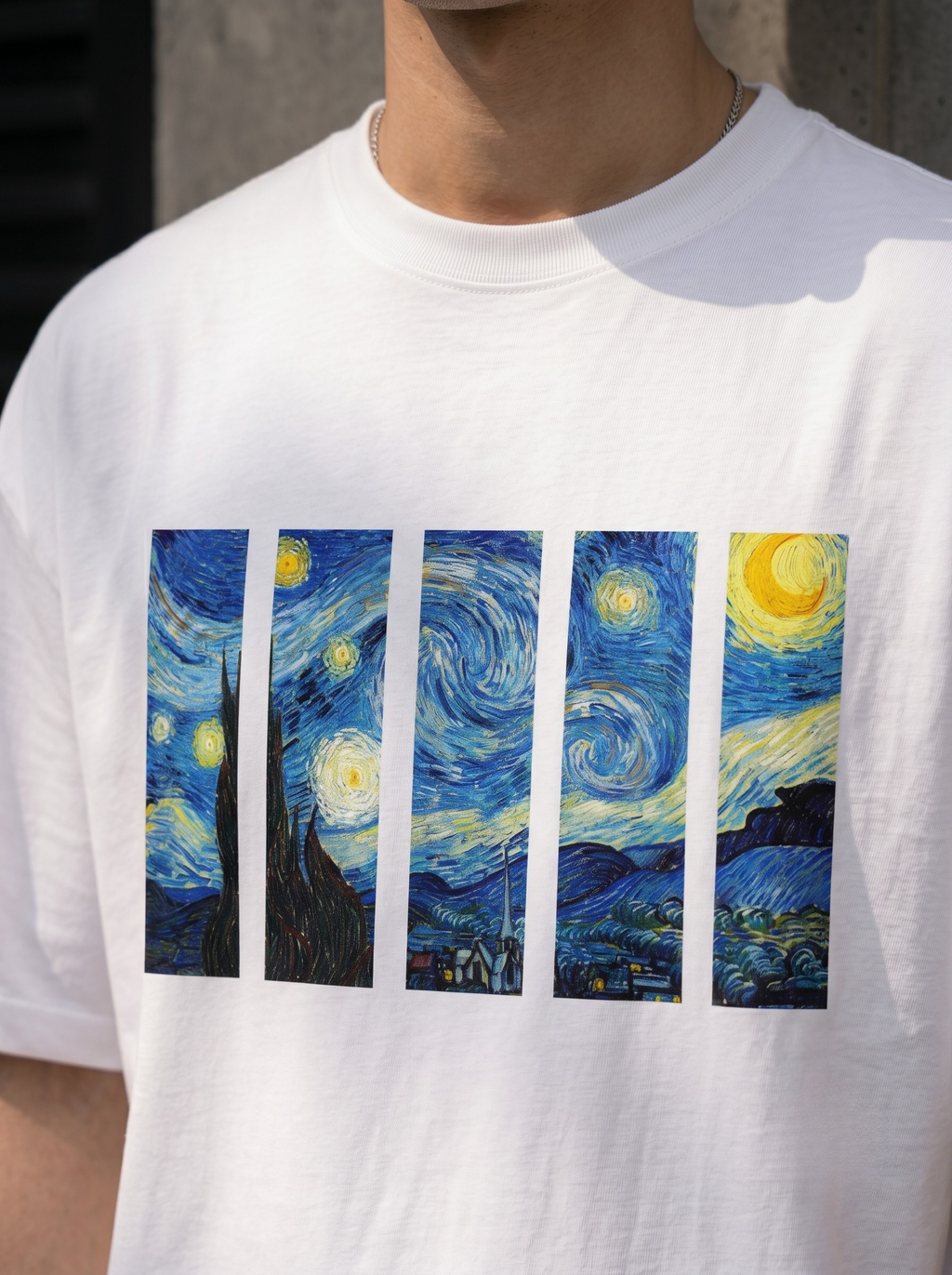 LEON Men’s Starry Night Printed T-Shirt