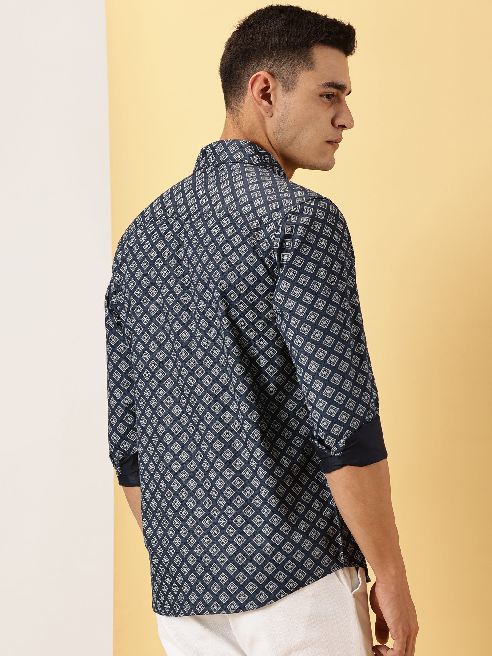 Geometric Printed Full Sleeve Shirt