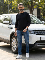 Henley Neck Full Sleeve T-Shirt